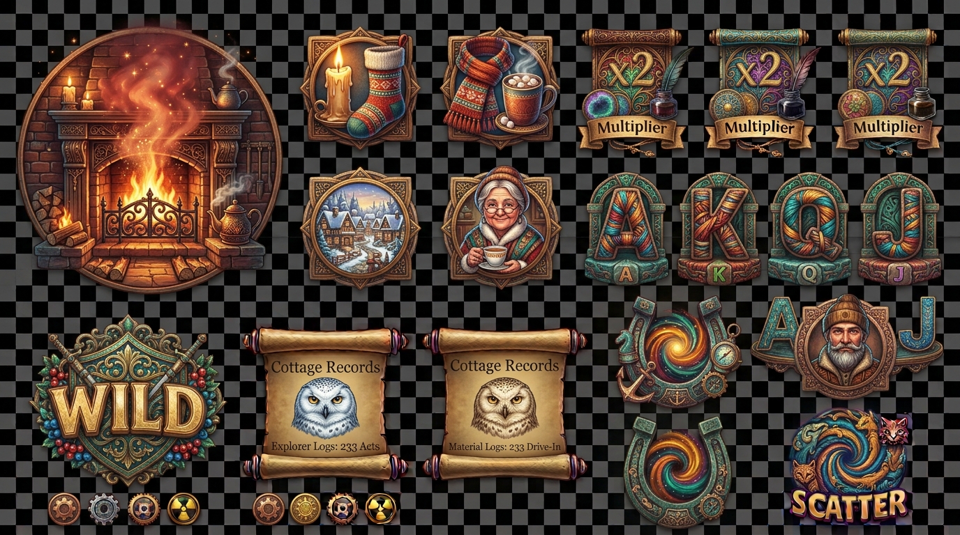 Fireside Tales original symbol sheet