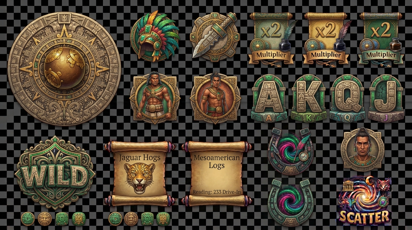 Jaguar Temple original symbol sheet