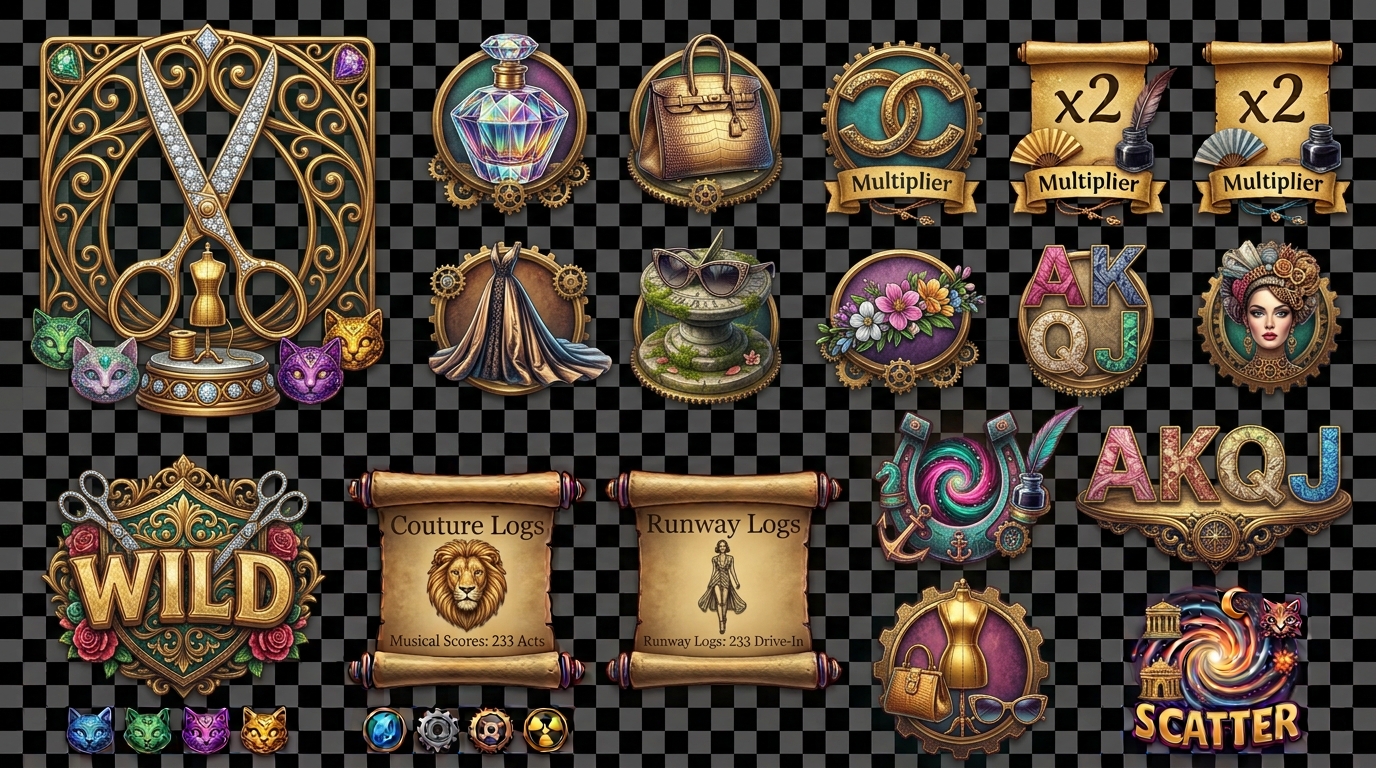 Couture Nocturne original symbol sheet