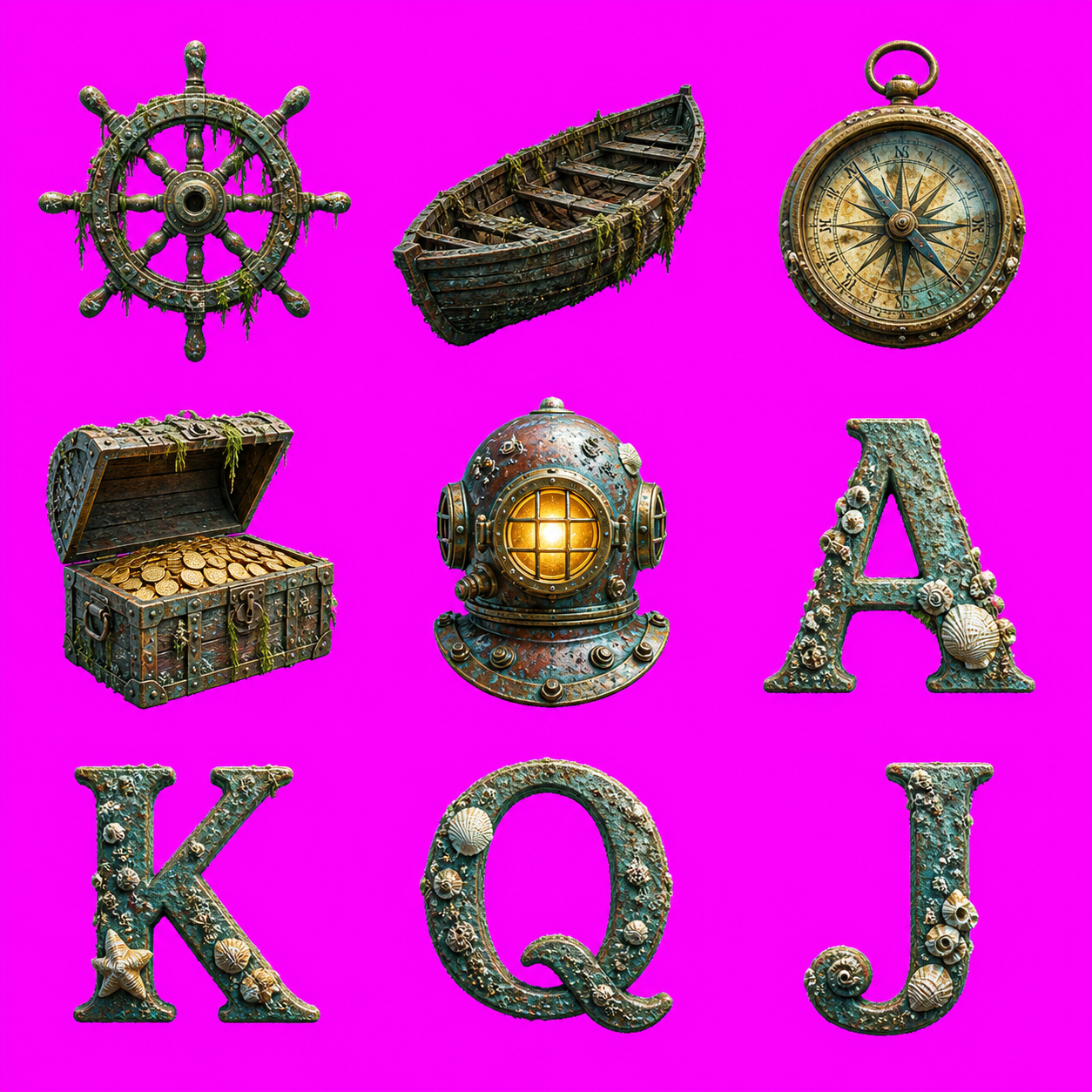 Abyssal Shipwreck original symbol sheet