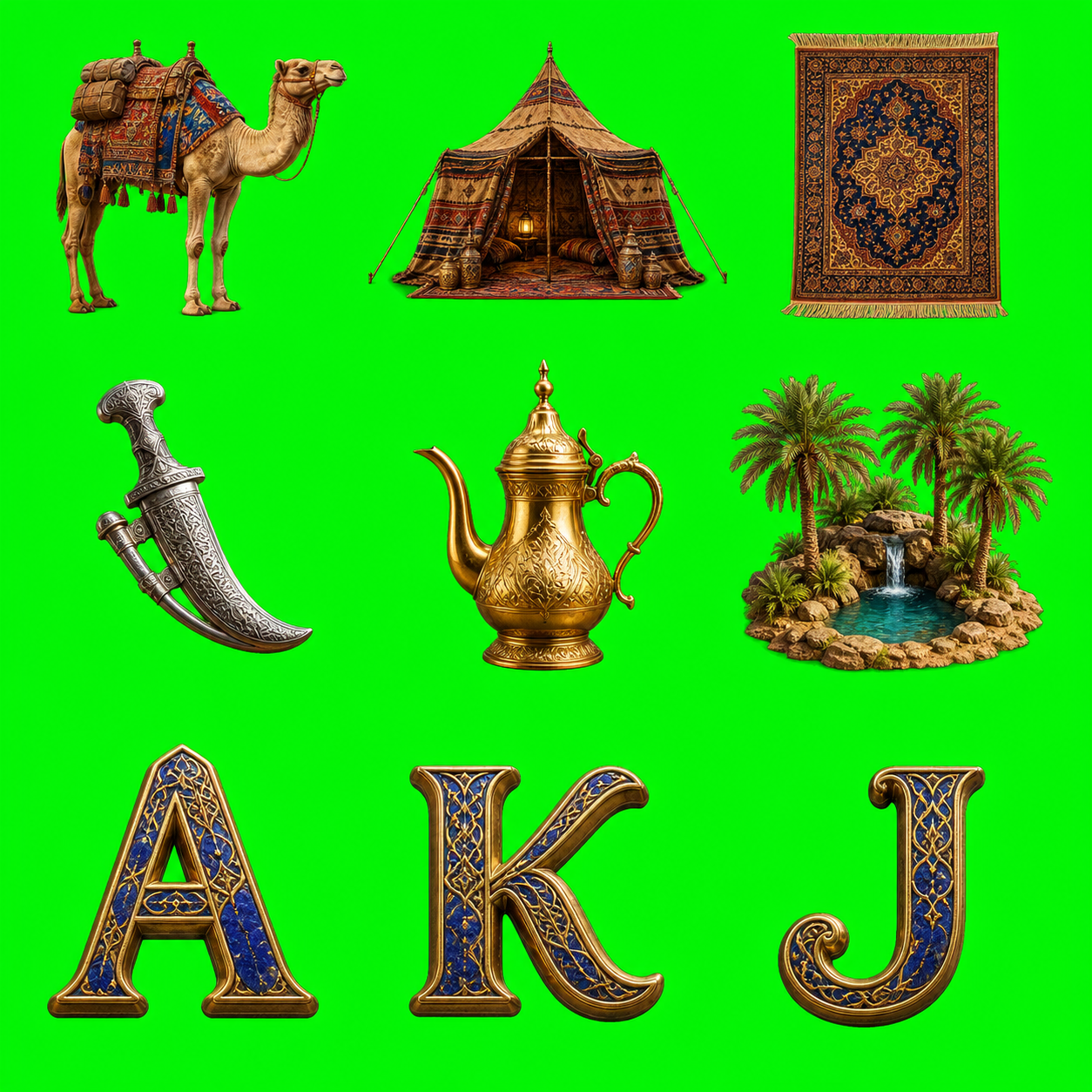 Oasis of Golden Tea original symbol sheet