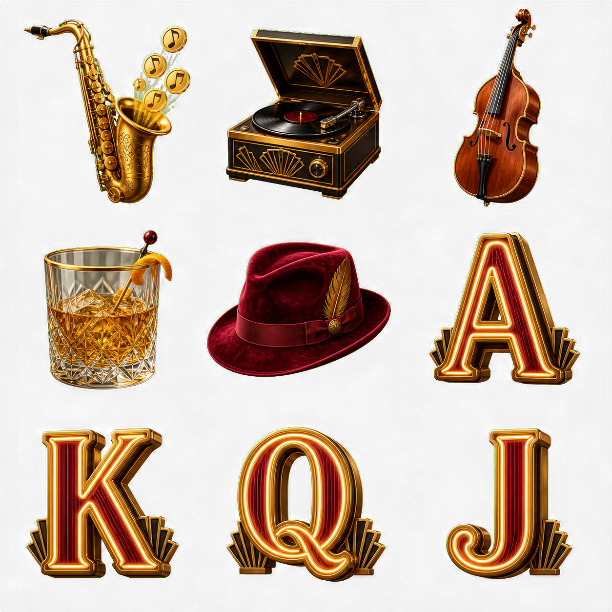 Midnight Sax original symbol sheet